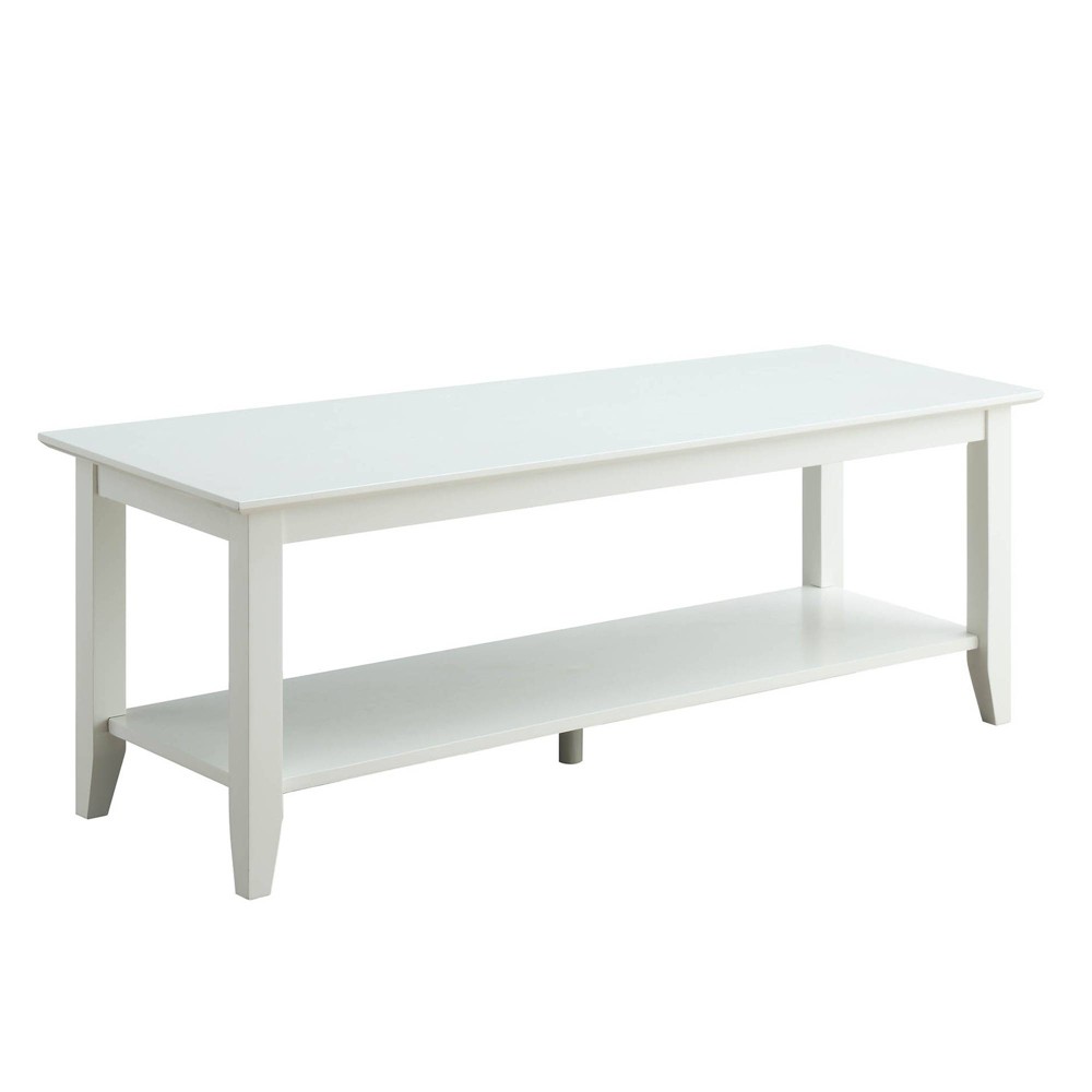 Photos - Coffee Table American Heritage  with Shelf White - Breighton Home