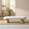 NicBex Upholstered Bench,Dining Bench with Wood Legs,Modern Ottoman for Living Room,Entryway,Kitchen - 2 of 4