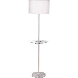 Possini Euro Design Modern Floor Lamp With Table Usb And Ac Power Outlet  63.5