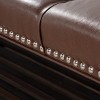 60" Tufted Upholstered Ottoman Bench with Nailhead Trim and Lower Storage Shelf for Bedroom or Entryway -3irtyhousy - 3 of 4