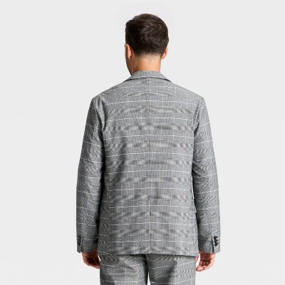 Houston White Men's Houndstooth Glen Plaid Blazer