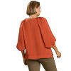 Women's Washed Satin Balloon Sleeve Top - umgee - 3 of 4