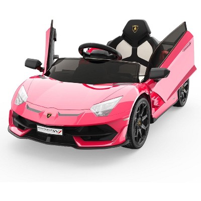 12V Electric Ride-On Car for Kids Licensed Lamborghini Battery-Powered Sports Car with Remote Control