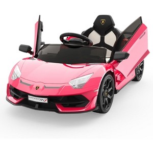 12V Electric Ride-On Car for Kids Licensed Lamborghini Battery-Powered Sports Car with Remote Control - 1 of 3