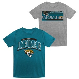 NFL Jacksonville Jaguars Toddler Boys' Gray 2pk T-Shirt - 1 of 3