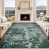 Abstract Machine Washable Rug with Non Slip Backing Ultra-Thin Non Shedding Stain Resistant Indoor Carpet for Living Room Bedroom Dining Room - 2 of 4