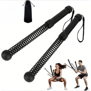Heavy Duty Ropeless Battle Rope Set with Guide, Portable Strength Trainer for Arms, HIIT Workouts - 1 of 4