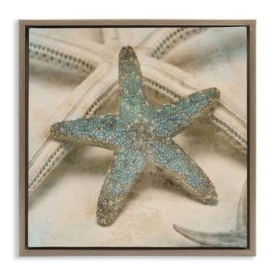 Stupell Industries Distressed Texture Starfish, 18" x 18"