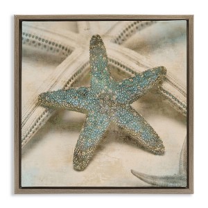 Stupell Industries Distressed Texture Starfish, 18" x 18" - 1 of 4