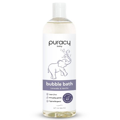 Puracy Natural Baby Bubble Bath Tear-free and Sulfate-free Lavender & Vanilla Fragrance - 12 fl oz