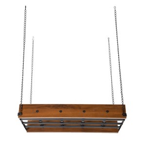 YIYIBYUS Wood Pot Rack Hanging, Ceiling Mount Vintage Pot Hangers for Kitchen - 1 of 4