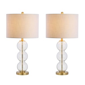 27" (Set of 2) Bella Glass Triple Sphere Table Lamp (Includes Energy Efficient Light Bulb) - JONATHAN Y - 1 of 4