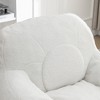 Dexmalle White Bean Bag Chair with Filler Lazy Sofa - 4 of 4