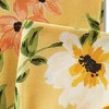 tagltd Bee Floral Napkin Set Of 4 Yellow Cotton 20" X 20" Machine Washable Dinner Cloth Napkin - 2 of 3