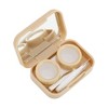 Unique Bargains Cat's Paw Contact Lens Case Light Brown 1 Set - 3 of 4
