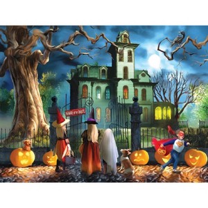 Sunsout Double Dare 500 pc  Halloween Jigsaw Puzzle 23052 - 1 of 4