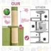 Modern Multicoloured Soft Plush Cat Tree Pet Tower with Floral Shape, Cat Condo and Soft Ball - 2 of 4