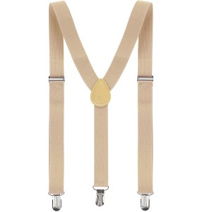 Allegra K Women's Adjustable Metal Clamp Elastic Suspenders Braces - 1 of 4