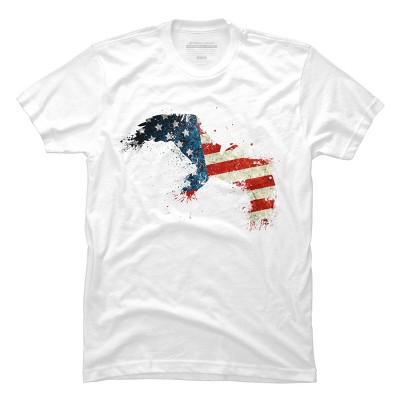 Men's Design By Humans M'erica Eagle 2 By designpro44 T-Shirt