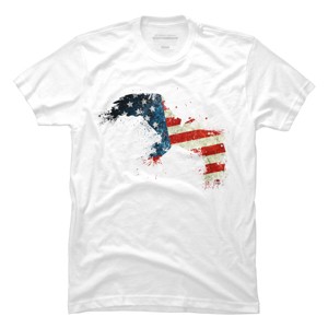Men's Design By Humans M'erica Eagle 2 By designpro44 T-Shirt - 1 of 4