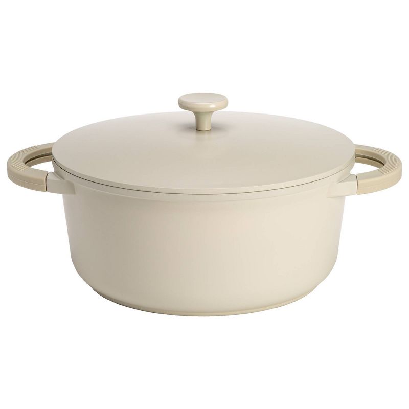 Goodful 4.5qt Cast Aluminum, Ceramic Dutch Oven with Lid, Side Handles and Silicone Grip, 1 of 14
