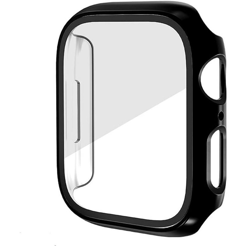Worryfree Gadgets Full Cover Bumper Case with Screen Protector for Apple Watch 38mm, Chrome Silver, 1 of 2
