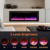 Karl Home 1500-Watt 50-inch Electric Fireplace Insert / Wall-Mounted Electric Fireplace with WIFI Function - 3 of 4
