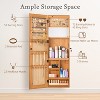 MOEPISY Solid Wood Jewelry Armoire Organizer Cabinet with Full-Length Mirror, 47.5x14.3 in Wall-Mounted Lockable - 4 of 4