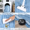 2x6 Blue Scalloped Washable Runner Rug – Non-Slip Low Pile Modern Floor Mat, Stain-Resistant Foldable Carpet for Kitchen, Bedroom, Hallway - 4 of 4