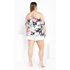Women's Plus Size Kallie Print Top - ivory | CITY CHIC - 4 of 4