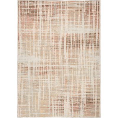 Nourison Washable Decor Modern Distressed Indoor Rug