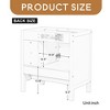 30 Inch Bathroom Vanity with Ceramic Sink Set Combo, Cabinet with Drawer and Doors, Solid Wood Frame with Painted Finish - Leovsnove - 4 of 4