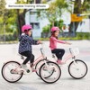 Gymax Girls Bike for Kids Age 6-9 Years Old Kickstand Included 8 Inch Kids Bicycle with Training Wheels Basket and Bell Kids Bike Pink/Purple - 2 of 4