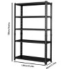 LOVMOR Household storage rack, adjustable display rack, basement balcony storage rack, carbon steel storage rack, 120cm * 40cm * 180cm, five floors - 2 of 4