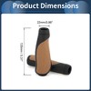 Unique Bargains Bike Handlebar Grips Covers 5.31" Brown 1 Pair - 3 of 4