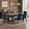 Ora Maison Medieval Style Dining Chairs Set, Upholstered Seat with Padded Cushion, Wooden Frame & Legs, Easy Assembly Accent Chairs for Dining Room - 3 of 4