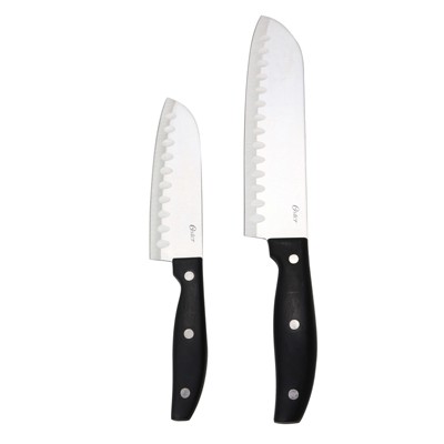 Oster Baldwyn 2 Piece Stainles Steel Santoku Knife Set : Target