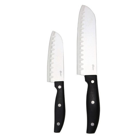 Oster 4 Piece Cutlery Knife Set with Cutting Board in Black