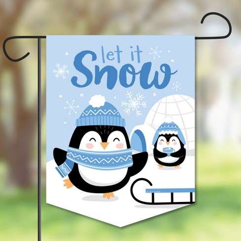 Penguin Birthday Banner Cute Penguins Winter Party Supplies 