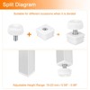 Unique Bargains Plastic Non-Skid Adjustable Square Insert  Furniture Leveling Feet - 4 of 4
