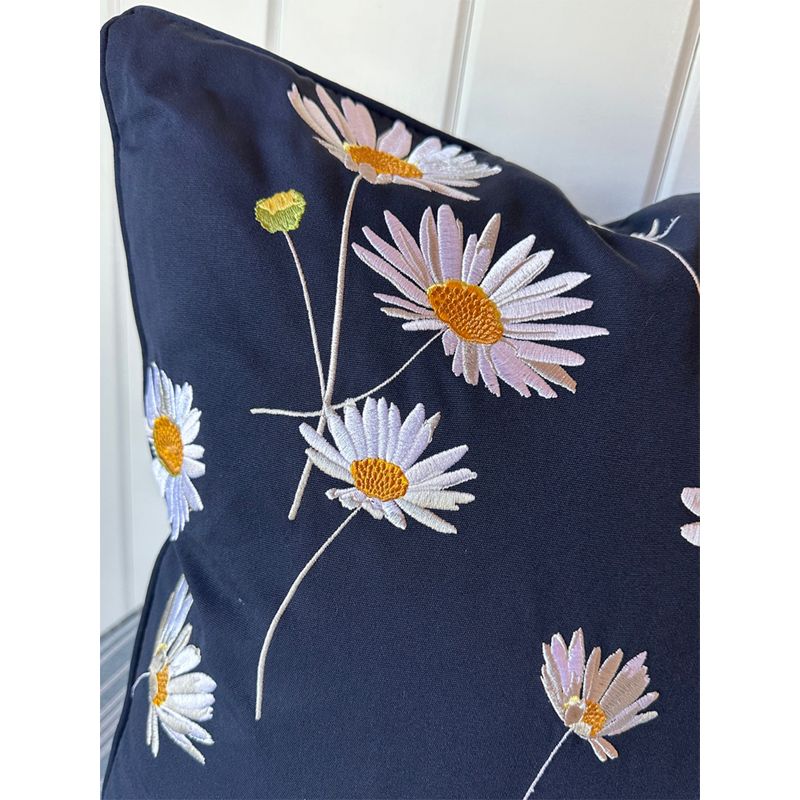 RightSide Designs Navy Daisy Indoor/Outdoor Throw Pillow, 2 of 5