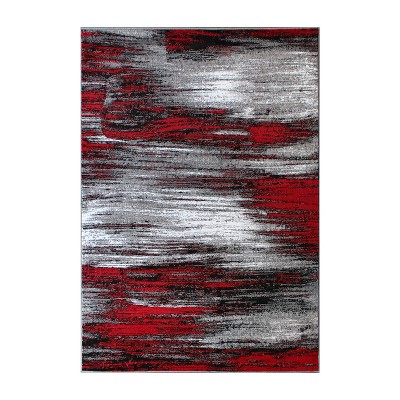 Emma and Oliver Ultra Soft Shaded Look Olefin Accent Rug with Natural Jute Backing
