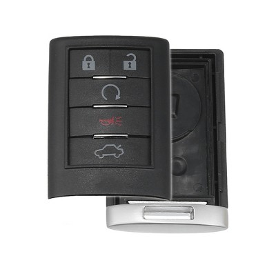 Unique Bargains 5 Button Keyless Entry Remote Key Shell Cover for Cadillac CTS DTS STS 2008-2010 Black 1 Pc