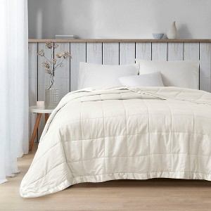 BAFODE Oversized Down Alternative Blanket with Satin Trim,All Season Duvet, Lightweight Quilt, Down Alternative Hotel Comforter,  Full/Queen/King - 1 of 4