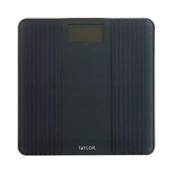 Taylor® Precision Products Digital Glass Scale with Textured Herringbone Design, 500-Lb. Capacity