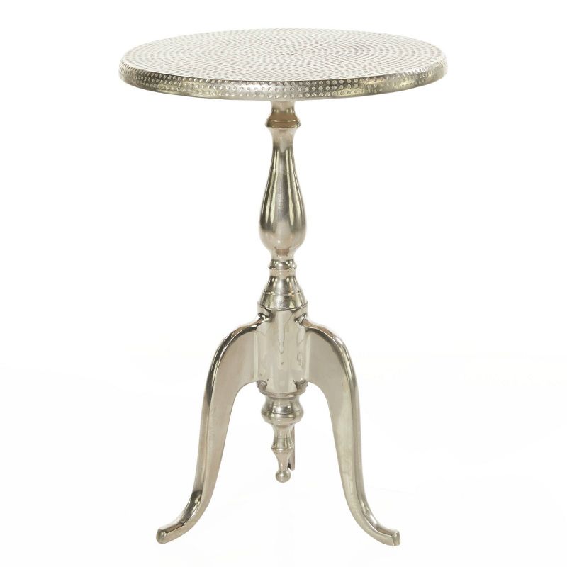 Hammered Metal Accent Table Silver - Olivia &#38; May, 5 of 8
