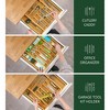 LunaLulinlk Bamboo Kitchen Drawer Organizer - Utensil Holder and Cutlery Tray for Flatware and Kitchen Utensils (9 Slot, Natural) - 4 of 4