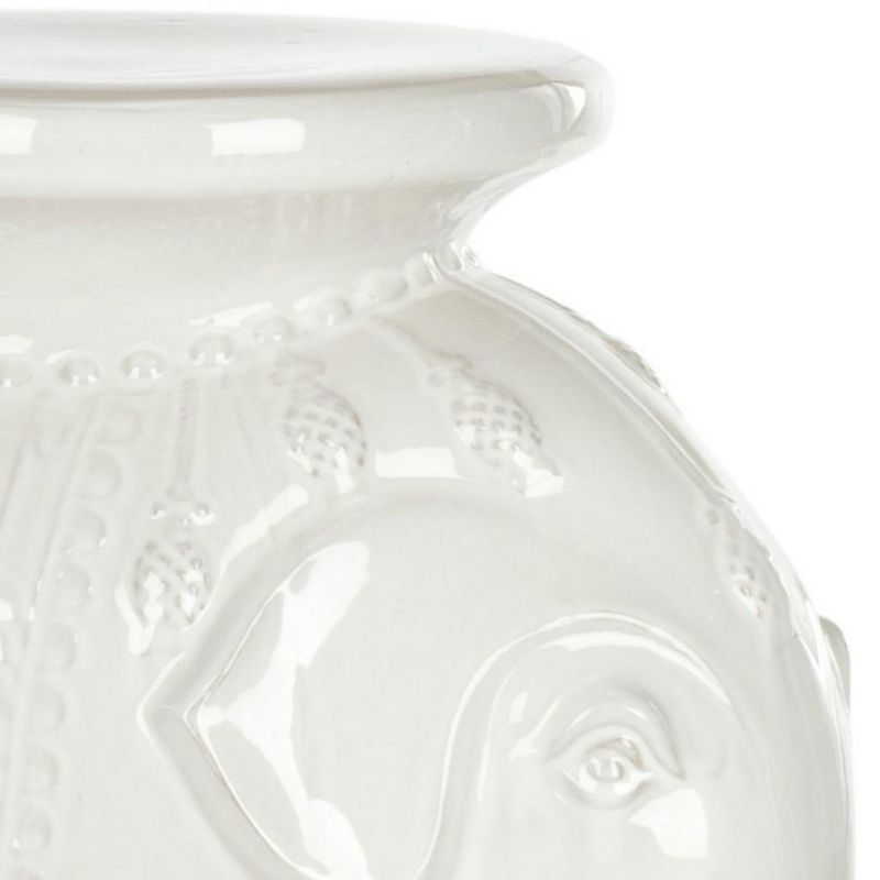 Glazed Ceramic Elephant Stool  - Safavieh, 4 of 5