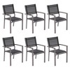 Sonkuki Outdoor Stacking Dining Chairs with breathable textile fabric - 2 of 4