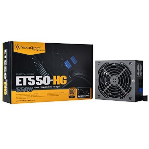 SilverStone Technology  550W ATX PSU, 45A +12V, Silent 120mm Fan, 80 Plus Gold, Flat Half-Modular Cables, 2x 8/6-pin PCI-E - 1 of 4
